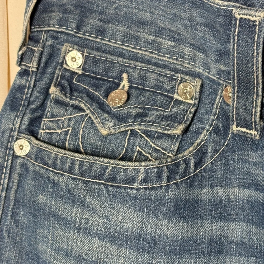 True Religion Fashion For The Senses Ricky‎ Flap Straight Mens Sz 36 Med. Wash